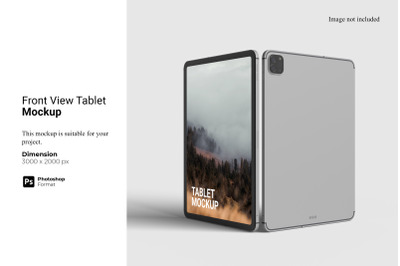 Front View Tablet Mockup