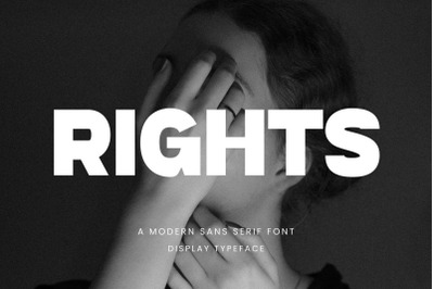 Rights Modern Sans Serif Font