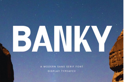Banky Modern Sans Serif Font