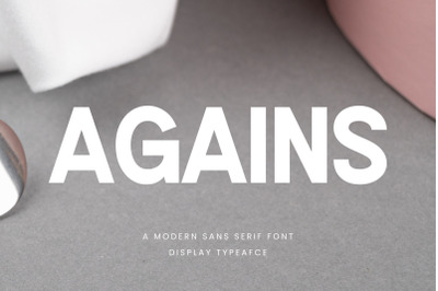Agains Modern Sans Serif Font