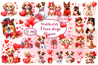 Dog watercolor.Animal Clipart, Dog Sublimation PNG