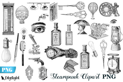 Vintage Steampunk Clipart