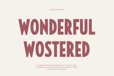 Wonderful Wostered Modern Serif Font