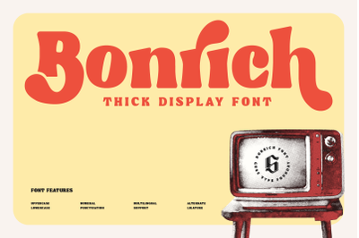 Bonrich - Thick Display Font