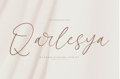 Qarlesya - Modern Elegant Script