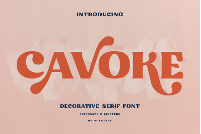 Cavoke - Decorative Font
