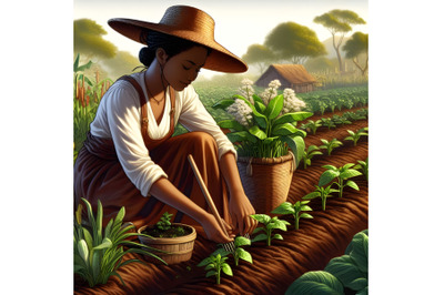 a farmer that cultivates the plants