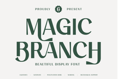 Magic Branch - Beautiful Display Font