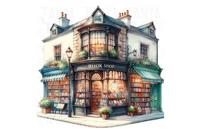 Book Store, Illustrated Posters, Digital Download