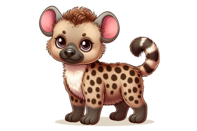 an adorable baby girl hyena