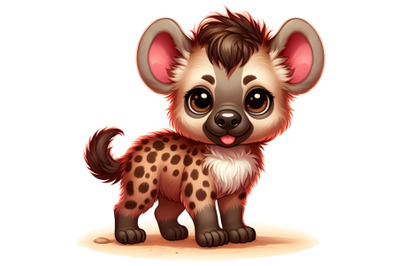 an adorable baby girl hyena