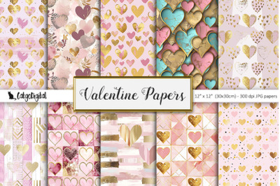 Printable Valentine Papers for Scrapbooking