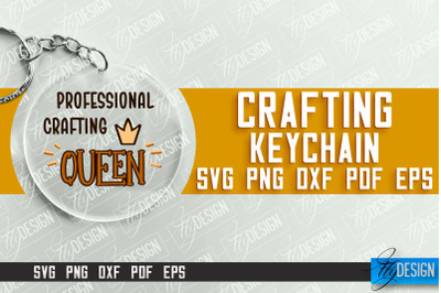 Crafting Keychain SVG Design | Craft SVG | Funny Quotes