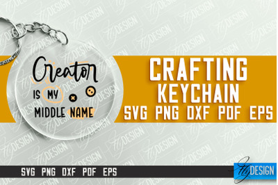 Crafting Keychain SVG Design | Craft SVG | Funny Quotes