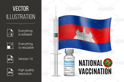 Immunization Icon of Cambodia