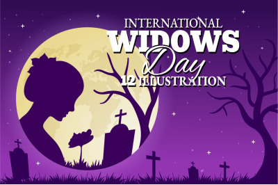 12 International Widows Day Illustration