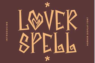 Lover Spell Display Font