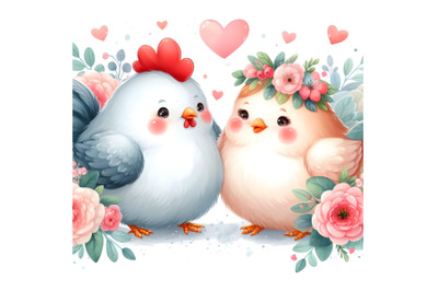 chubby cute couple hen love