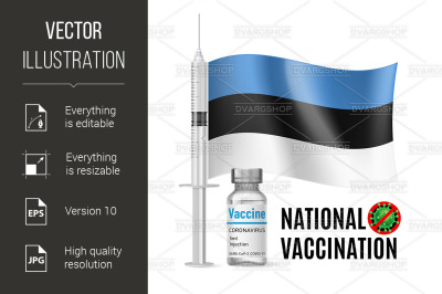 Immunization Icon of Estonia