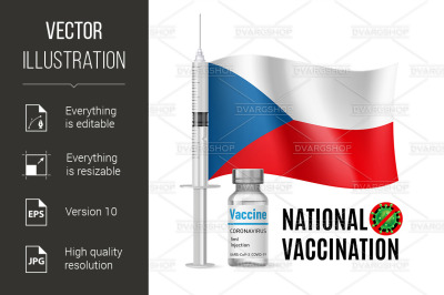 Immunization Icon of Czech Republic