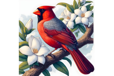 a male cardinal