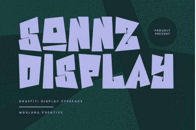 Sonnz Graffiti Display Typeface