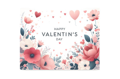 Happy valentine day banner