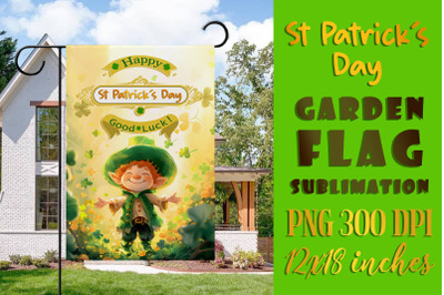 st Patrick&#039;s Day Garden flag sublimation | PNG