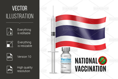 Immunization Icon of Thailand