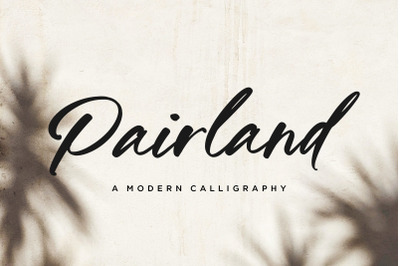 Pairland Modern Calligraphy Font