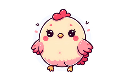 Cute adorable chicken