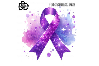 purple awareness ribbon, purple ribbon clipart, cancer awareness, png