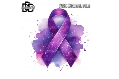 purple awareness ribbon, purple ribbon clipart, cancer awareness, png