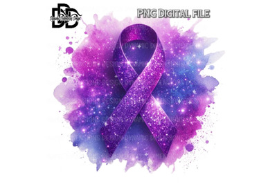 purple awareness ribbon, purple ribbon clipart, cancer awareness, png