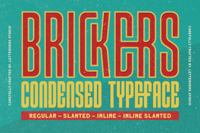 Brickers Condensed Typeface