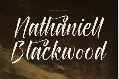 Nathaniell Blackwood - Modern Handbrush Font