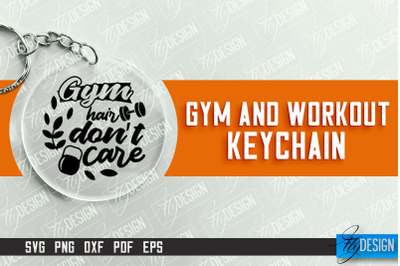 Gym and Workout Keychain | Round Keychain Designs | Quotes SVG