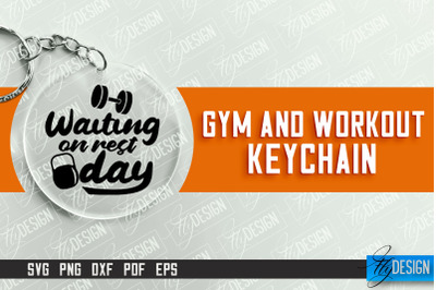 Gym and Workout Keychain | Round Keychain Designs | Quotes SVG