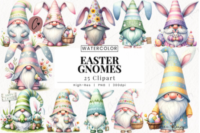 Easter Gnomes Clipart