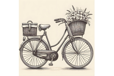 Hand drawn bike transport