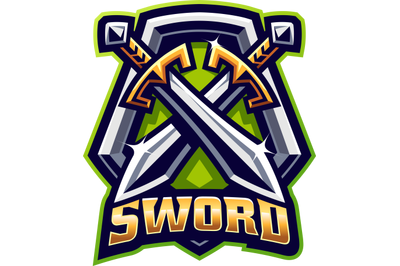 Sword esport mascot logo design