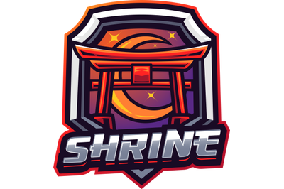 Shrine esport mascot logo design