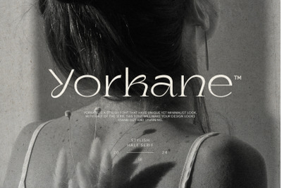 Yorkane - Stylish Half Serif