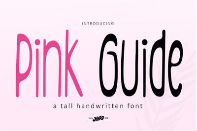 Pink Guide - Tall Handwritten Font