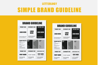 SIMPLE BRAND GUIDELINE TEMPLATE
