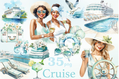 Cruise Clipart | Traveling Clipart Bundle