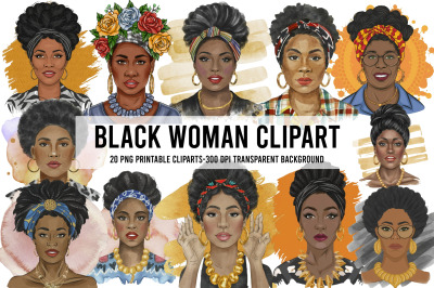Black Woman Clipart