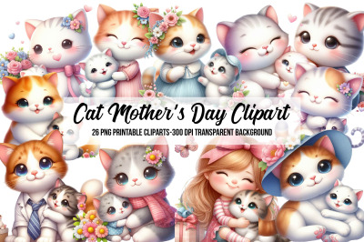 Cat Mother&#039;s Day Clipart