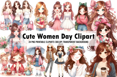 Cute Women Day Clipart