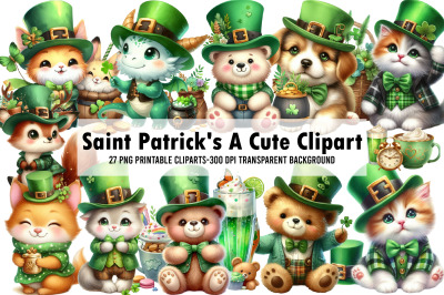 Saint Patrick&#039;s A Cute Clipart